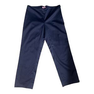 LILLY PULITZER Resort Fit Cropped Pants w/Side Zip. Navy Blue. Sz. 4.